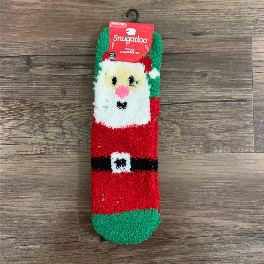 Snugadoo Santa Christmas Crew Socks For Christmas And The Holidays